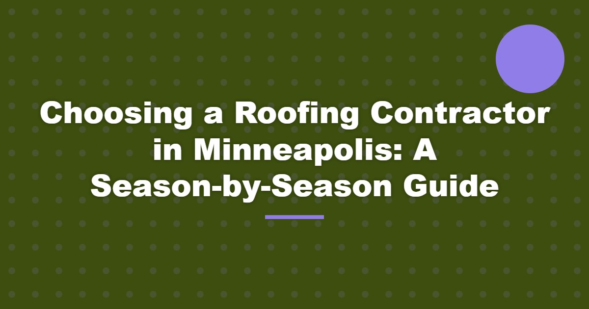 roofing contractor minneapolis
