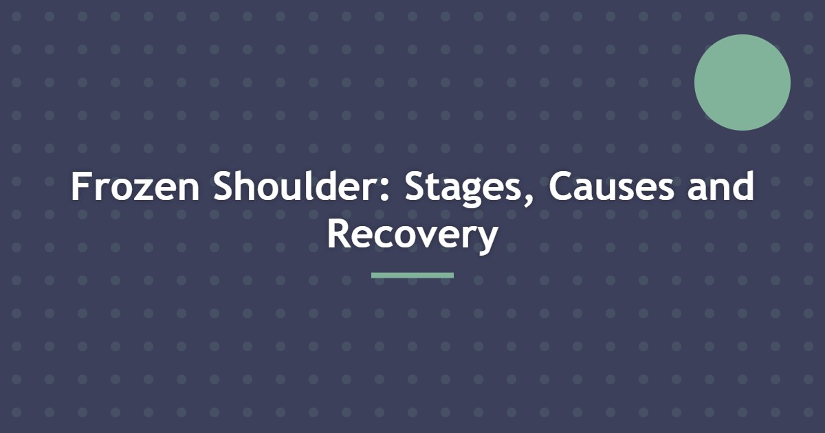 frozen shoulder stages